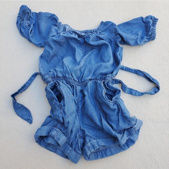 Gap Kids Denim Romper Size XS - Picture 4 of 7